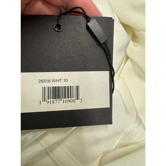 MAC DUGGAL 26516 Sleeveless Rhinestone Collar Gown Size 10 New w/ Tag MSRP $398 - Picture 7 of 7